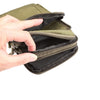 Outdoor Phone Carrying Case Pouch Nylon Crossbody Shoulder Cell Phone Holster Waist Belt Wallet Bag with Carabiner(Army Green)