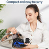 Intelligent Robot Split Finger Training Rehabilitation Glove Equipment With US Plug Adapter, Size: XXL(Blue Left Hand)