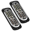 2pcs DC12-24V 3.2W Car 20LED Ultra-thin Strobe Light(White + Yellow Light)