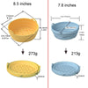 Air Fryer Silicone Baking Tray Folding Cake Baking Tray Baking Pad, Size: 8.5 Inches(Yellow)