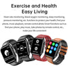 TK12 1.96 inch IP67 Waterproof Silicone Band Smart Watch Supports ECG / Remote Families Care / Bluetooth Call / Body Temperature Monitoring(Blue)