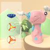 Cartoon Children Spinning Top Toy Outdoor Luminous Flying Saucer Launcher, Specification: Pink Dinosaur