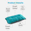 Naturehike NH17A001-L Sponge Automatic Inflatable Travel Portable Cushion Pillow(Blue)