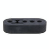 Universal Car 4 Holes Adjustable Rubber Mounting Bracket Exhaust Tube Hanging Rubber Tube(Black)