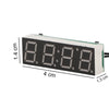 High-Precision RX8025T Digital Clock Module LED Digital Tube Electronic Clock(Blue)