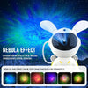 G002 Space Rabbit Starry Sky Projection Lamp Bluetooth Speaker 2 in 1 Laser Light(White)