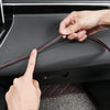 0.5m Car Center Console Interior Modification Leather Gap Strip(Black Red)