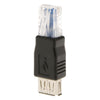 RJ45 Male to USB AF Adapter(Black)