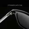 Men Retro Fashion Aluminum Magnesium Frame UV400 Polarized Sunglasses  (Demi Brown + Brown)