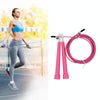 Steel Wire Skipping Skip Adjustable Fitness Jump RopeLength: 3m(Megenta)
