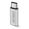 ENKAY ENK-AT120 Aluminium Alloy 8 Pin to Type-C Data Transfer & Charging Adapter(Silver)