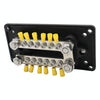 CP-3158 300A 12-48V RV Yacht Modified Double Row 12-way M6 Terminal Busbar with 12pcs Terminals