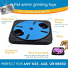 Rotating Dog Scratch Board & Slow Feeder Toy (Blue)