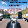 MPB-91 Motorcycle Six Claws Aluminium Alloy Mobile Phone Holder Bracket(Black)