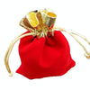 Velvet Bag Jewelry Storage Bag Christmas New Year Holiday Blessing Bag, Size:10x12cm(Red)