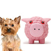 Durable Latex Pig Dog Toy with Squeaker - Large