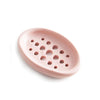 TM17005 2 In 1 Bathroom Drain Brush Soap Box(Pink)