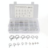 180 PCS Double Wire Spring Tube Clamp Water Pipe Clamps, Size: 5-24mm
