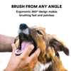 Dog Silicone Finger Toothbrush - White