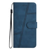 For Samsung Galaxy S25 5G Skin-feel Stitching Leather Phone Case(Blue)