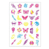 10 PCS Fluorescent Flower Arm Tattoo Sticker Face Sticker Waterproof Feather Tattoo Arm Tattoo Sticker(DKCS036)