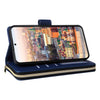 For Samsung Galaxy A24 Nine-card Slots Zipper Wallet Bag Leather Phone Case(Blue)