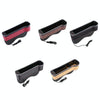 Car Central Control Seat Gap Storage Box with Dual USB Ambient Lights, Color: Suede Khaki Principal Driver