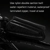 B50 Bicycle Hard Shell Front Beam Bag Mobile Phone Touch Screen Anti-Pouring Water Tube Bag(Black)