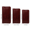 PU Flip Double Phone Card Slot Case, Size:15.7 x 9cm(Wine Red)