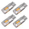 4 PCS T10 DC12V / 2W Car Clearance Light 9LEDs SMD-3030 Lamp Beads (Yellow Light)