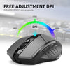 Inphic PM6 6 Keys 1000/1200/1600 DPI Home Gaming Wireless Mechanical Mouse, Colour: Black Wireless Charging Silent Version
