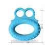 Angry Frog Shape Finger Grip Device Finger Strength Exercise Grip Ring(40LB (Blue))