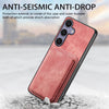 For Samsung Galaxy S25+ 5G Retro Leather Card Bag Magnetic Phone Case(Pink)