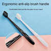 10pcs Nano Silk Soft Bristle Independent Packing Portable Couple Toothbrush, Spec: White Wave