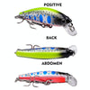 PROBEROS DW592 Sinking Minnow Lure Long Casting Fake Bait Bionic Plastic Hard Bait(Color B)
