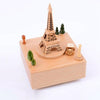Eiffel Tower Shape Home Decor Originality  Wooden Musical  Boxes