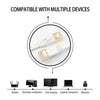 Gold Plated Head CAT7 High Speed 10Gbps Ultra-thin Flat Ethernet RJ45 Network LAN Cable (10m)