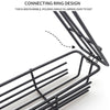 2 PCS Hot Dog Barbecue Cage Sausage Barbecue Clip Barbecue Clip Mesh Wooden Handle Barbecue Mesh Rack, Color:Red