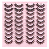 20pairs /Box Naturally Make Up Curling False Eyelashes Russian Strip Lashes Y700