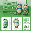855pcs /Box Children Educational Assembly Small Frogs Building Blocks Toy(Cheering)