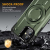 For iPhone 12 Lens Holder MagSafe Phone Case(Army Green)