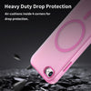 For iPhone SE 2022 / 2020 / 8 MagSafe Frosted Translucent TPU + PC Full Coverage Phone Case(Pink)