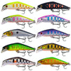 HENGJIA 5.7cm 3.4g Microbe Road Lures Slow Sinking Minnow Fake Bait, Color: 10 Colors Boxed