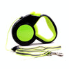 Retractable Dog Leash 5m, Reflective, Green - For Dogs Up To 20kg