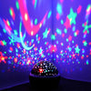 Small Ball USB Rotating Starry Sky Ocean Projector Night Light(Pink)
