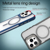 For iPhone 15 Pro Max Metal Bracket MagSafe Magnetic Phone Case(Black)