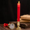 2 PCS Simulation Long-rod Electronic Candle Lamp Swing Wick LED Temple Lamp(Ivory White)