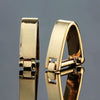 Men Brass Plated Shirt Cufflinks, Color: Gold Buckle