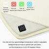 Car USB Heated Seat Cushion Winter Plush Child Seat Pad, Size: 90x32cm(Gray)