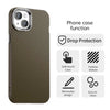 For iPhone 14 Carbon Fiber Series IMD Phone Case(Brown)